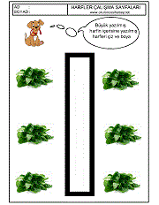 j harfi çizgi çalışması